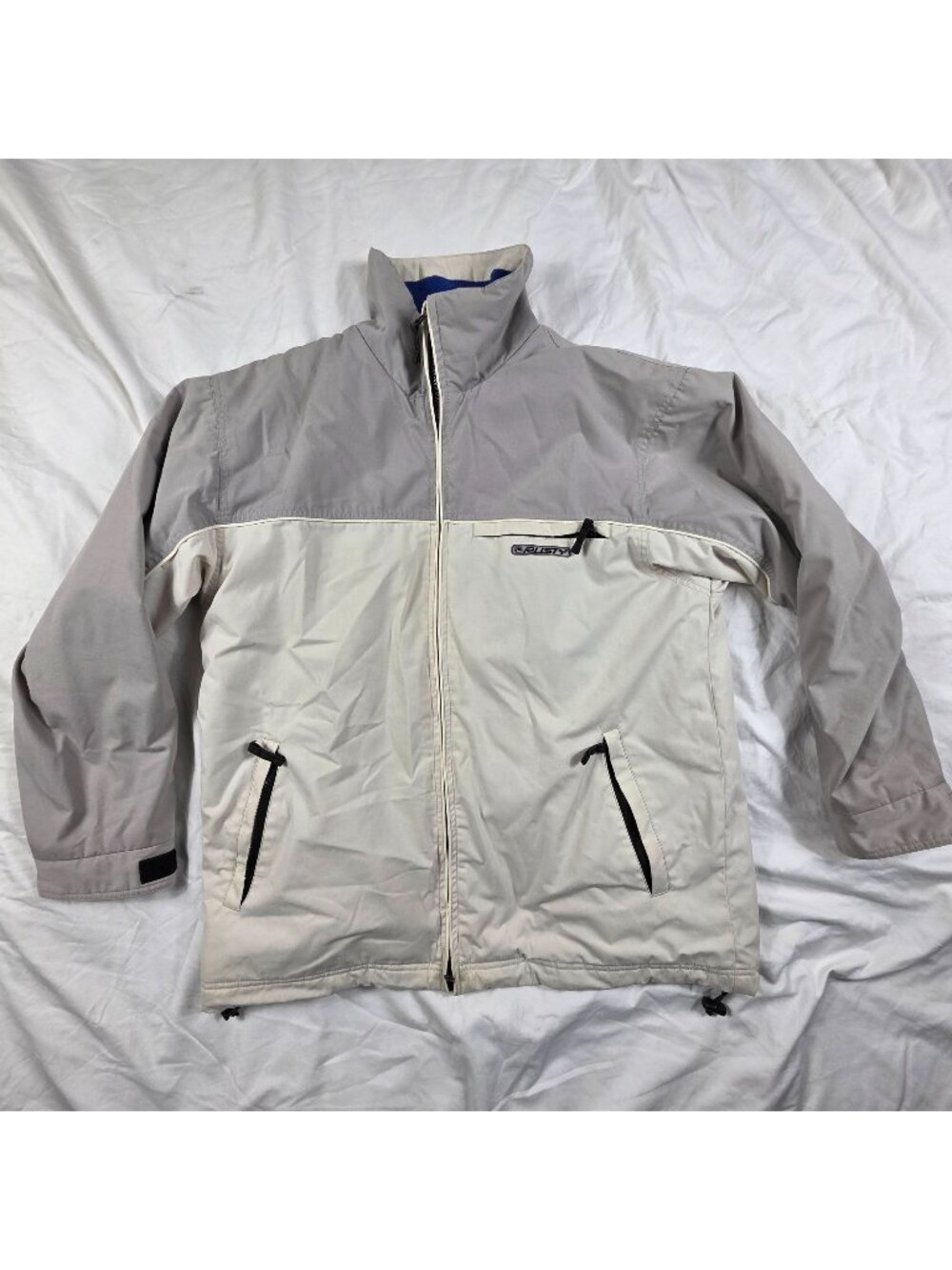 VTG Rusty All Terrain Series ATS Jacket Mens M Beige Cream Y2K Surf Skate Tech